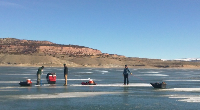 Preparing to fish the Gorge during the 2013 Burbot Bash